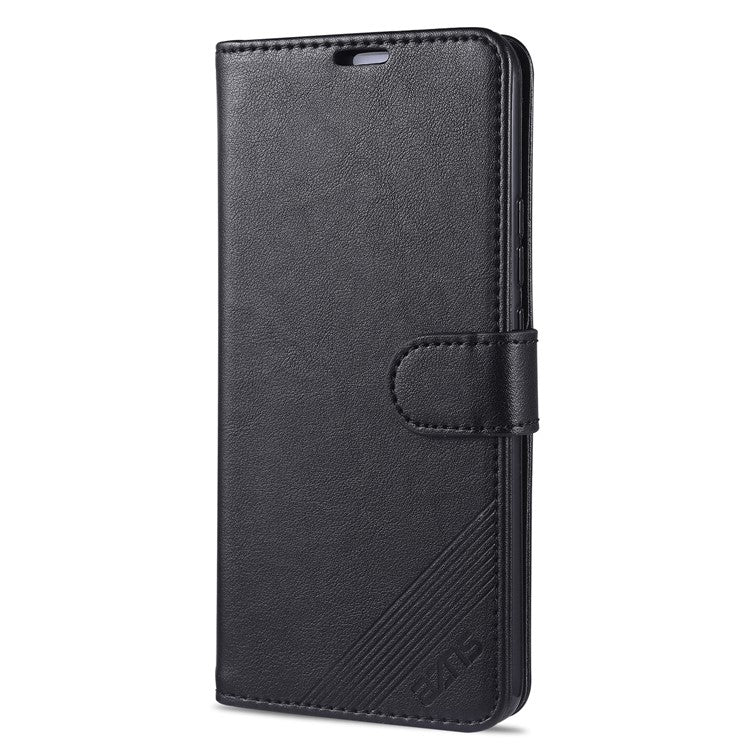 AZNS Full Protection Wallet Design PU Leather Phone Protective Case with Stand for vivo X60 5G/X60 Pro 5G (Global) - Black