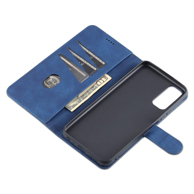 AZNS PU Leather Stand Wallet Cover Protective Phone Case for vivo Y20/Y20i/Y20s/Y11s/iQOO U1x/Y30 (China) - Blue