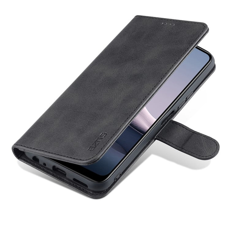 AZNS PU Leather Stand Wallet Cover Protective Phone Case for vivo Y20/Y20i/Y20s/Y11s/iQOO U1x/Y30 (China) - Black