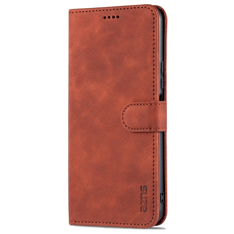 AZNS PU Leather Stand Wallet Cover Protective Phone Case for vivo Y20/Y20i/Y20s/Y11s/iQOO U1x/Y30 (China) - Brown