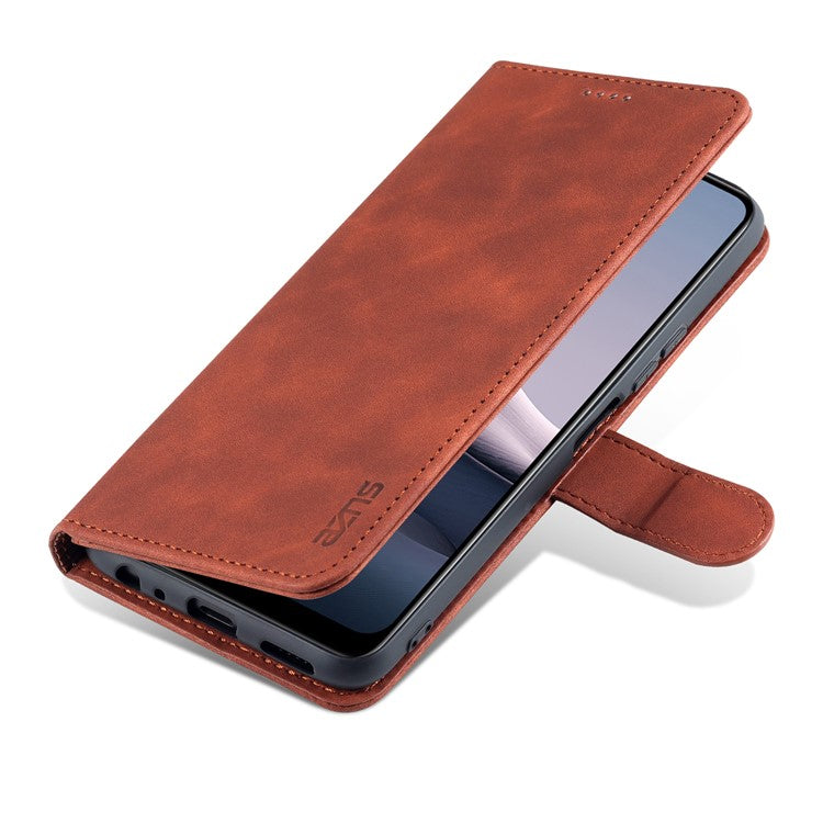 AZNS PU Leather Stand Wallet Cover Protective Phone Case for vivo Y20/Y20i/Y20s/Y11s/iQOO U1x/Y30 (China) - Brown