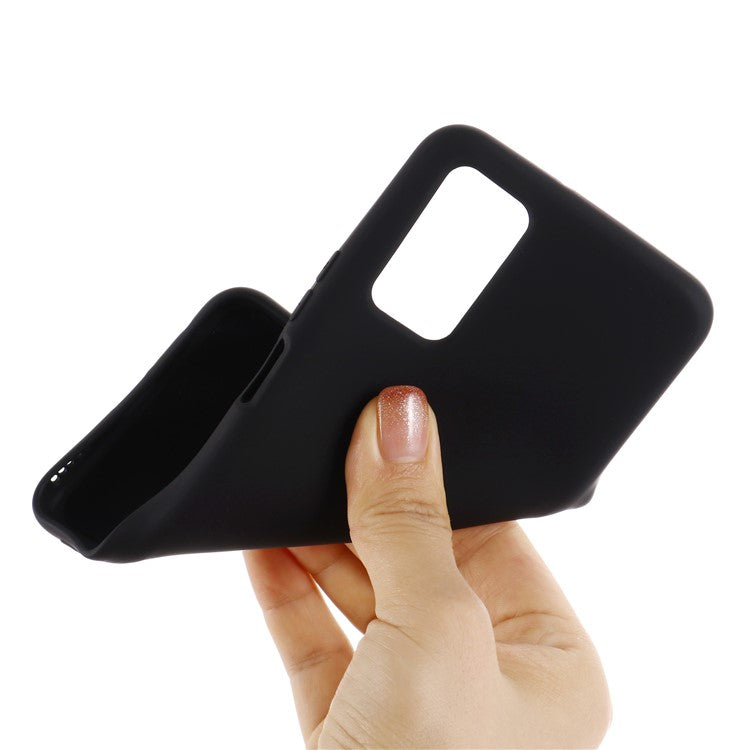 Plain Liquid Silicone Protective Cover Shell with Strap for vivo Y51 (2020, September)/Y51a/Y51s/Y31 (2021) - Black