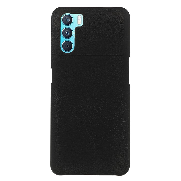 Shockproof Rubberized Hard PC Coated Non-Slip Glossy Surface Back Case for Oppo K9 Pro - Black