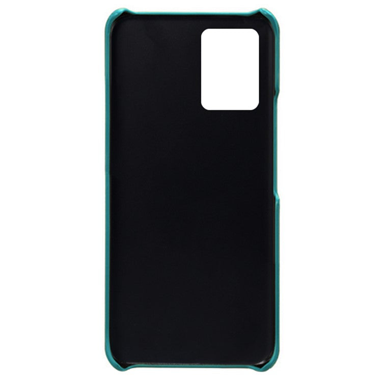 Shockproof Phone Covering PU Leather and PC Phone Case Cover with 2 Card Slots for vivo Y21 / vivo Y21s / vivo Y33s - Green