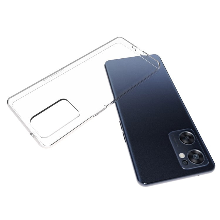 10Pcs/Pack Inner Anti-watermark Transparent Phone Case Flexible TPU Cover for Oppo Reno7 SE 5G