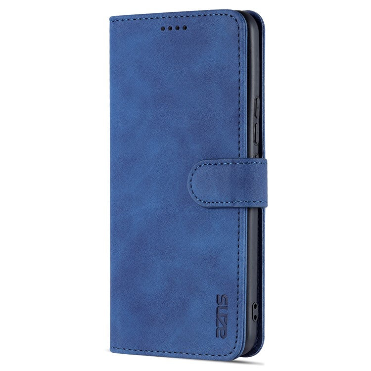 AZNS Full Body Protection PU Leather Wallet Stand Protective Phone Case Cover for vivo S10e/V23e 4G - Blue