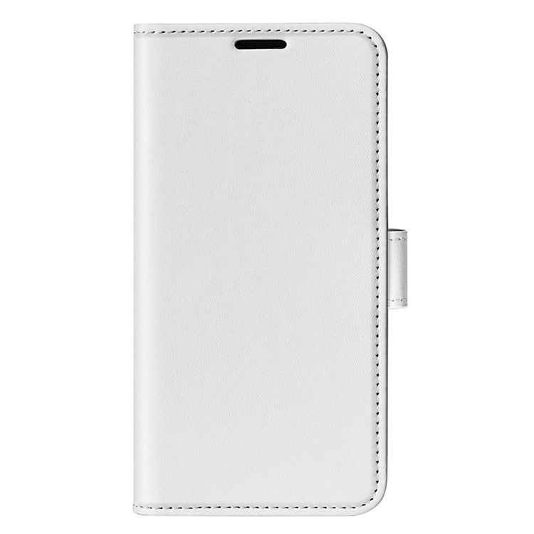 For vivo Y76 5G / Y76s 5G / Y74s Crazy Horse Texture PU Leather Wallet Flip Case Stand Magnetic Closure TPU Protective Cover - White