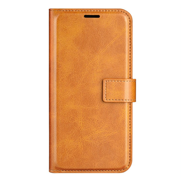 For vivo Y76 5G / Y76s 5G / Y74s PU Leather Flip Case Wallet Stand TPU Bumper Protective Phone Cover - Yellow