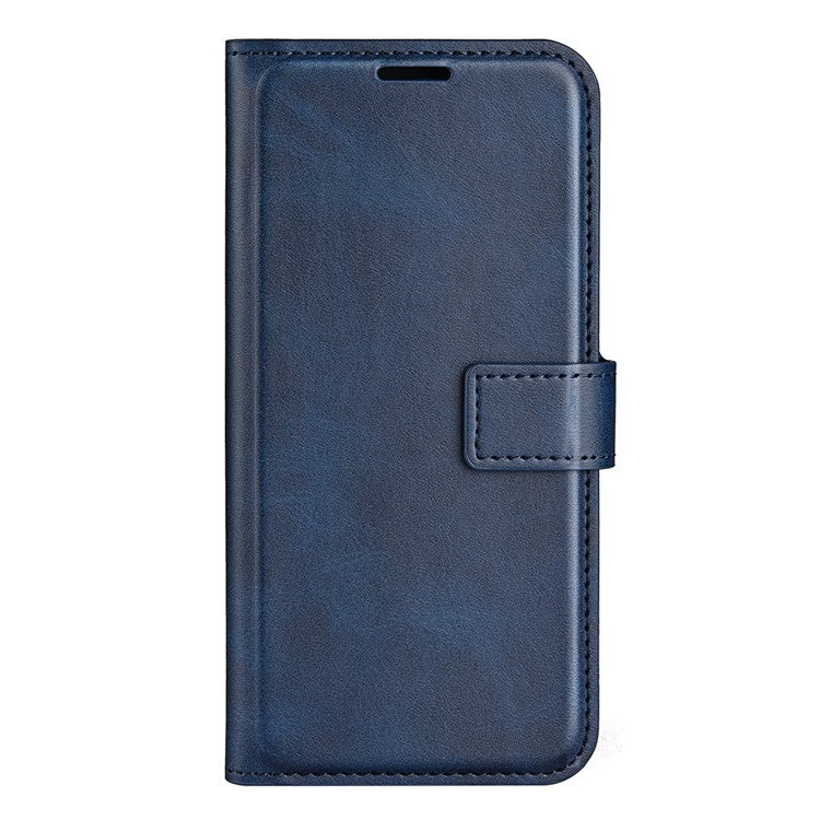 For vivo Y76 5G / Y76s 5G / Y74s PU Leather Flip Case Wallet Stand TPU Bumper Protective Phone Cover - Blue