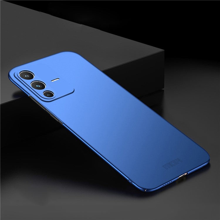 MOFI JK-1 Shield for vivo S12 Pro Matte Finish Anti-fingerprint Anti-fall Hard PC Cell Phone Shell Case - Blue