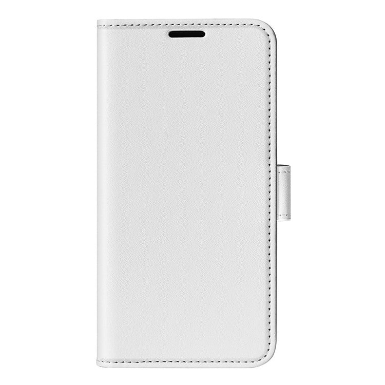 For Realme 9i/Oppo A36 4G/A76 4G Crazy Horse Texture Folio Flip Wallet Case PU Leather Stand Full Protection Phone Cover - White