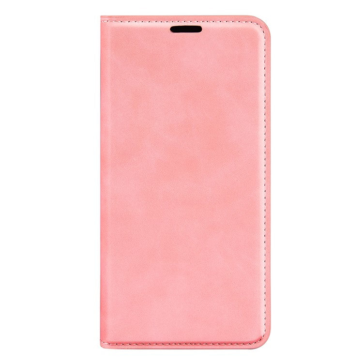 For Realme 9i/Oppo A36 4G/A76 4G Skin-touch Feeling PU Leather Flip Folio Case Wallet Stand Magnetic Closure Shockproof Phone Cover - Pink