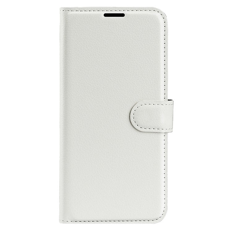 For Realme 9i/Oppo A36 4G/A76 4G PU Leather + TPU Leather Case Wallet Stand Overall Protection Litchi Texture Phone Cover - White