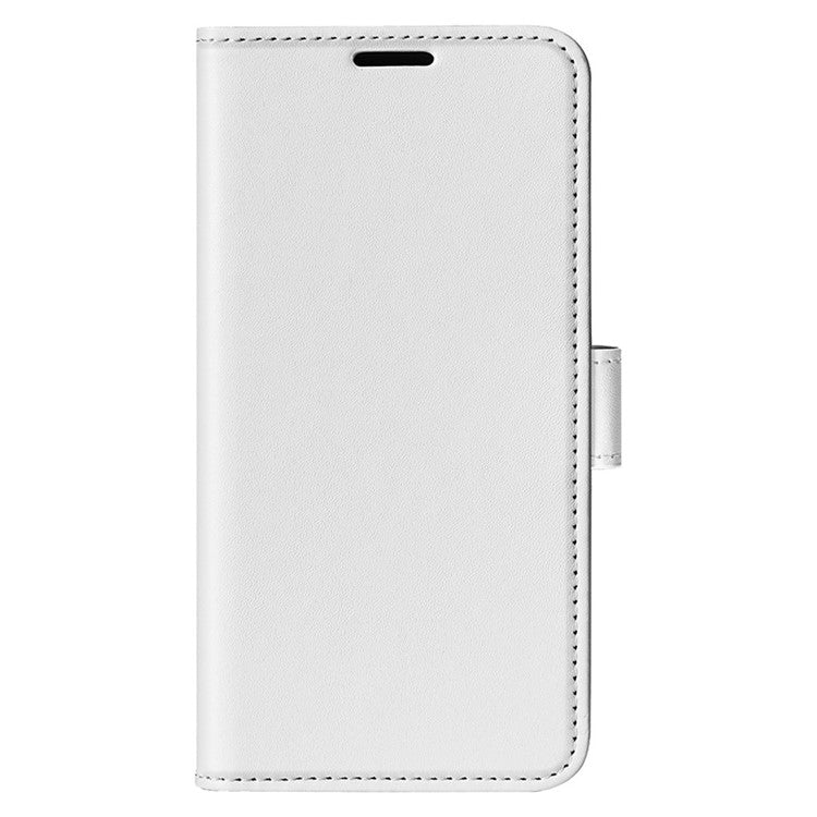 For Realme 9i/Oppo A36 4G/A76 4G Crazy Horse Texture Wallet Phone Case Drop Resistant Magnetic Clasp PU Leather Folio Flip Stand Cover - White