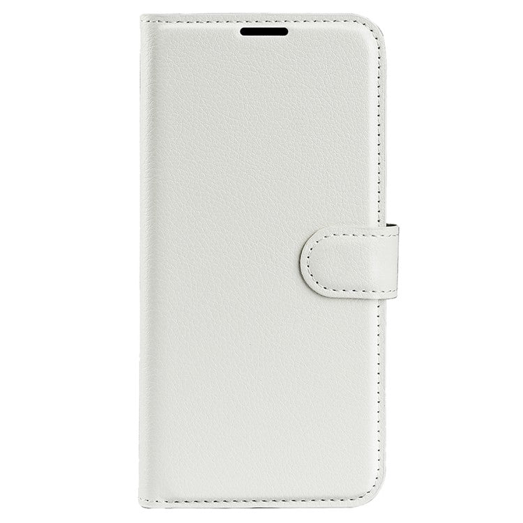 Litchi Texture Phone Case for vivo iQOO 9 Pro, Wallet Phone Stand PU Leather Protective Cover - White