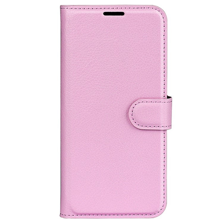 Litchi Texture Phone Case for vivo iQOO 9 Pro, Wallet Phone Stand PU Leather Protective Cover - Pink