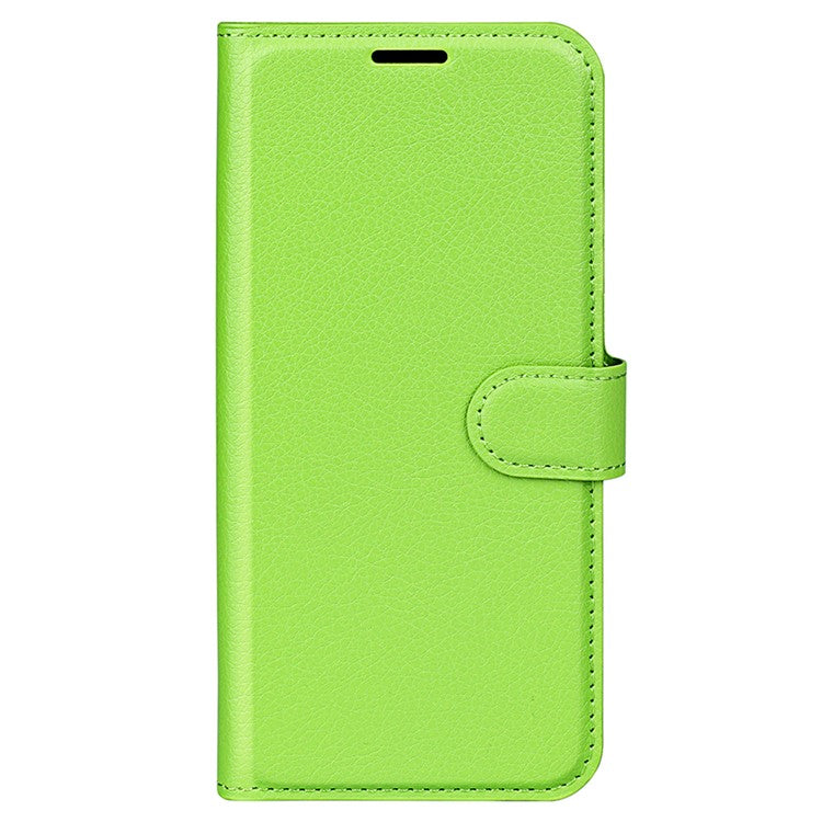 Litchi Texture Phone Case for vivo iQOO 9 Pro, Wallet Phone Stand PU Leather Protective Cover - Green