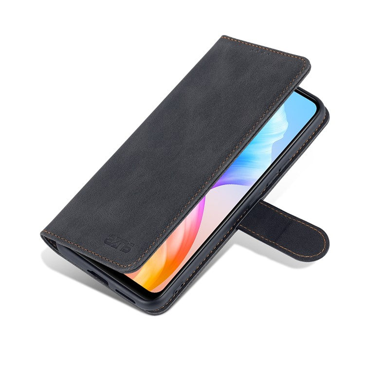 AZNS for vivo S10e 5G/V23e 4G/5G Phone Case, Folio Stand Wallet Magnetic PU Leather Protect Folio Cover - Black