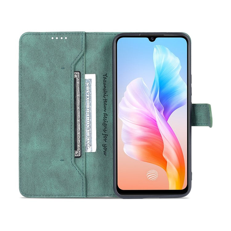 AZNS for vivo S10e 5G/V23e 4G/5G Phone Case, Folio Stand Wallet Magnetic PU Leather Protect Folio Cover - Green