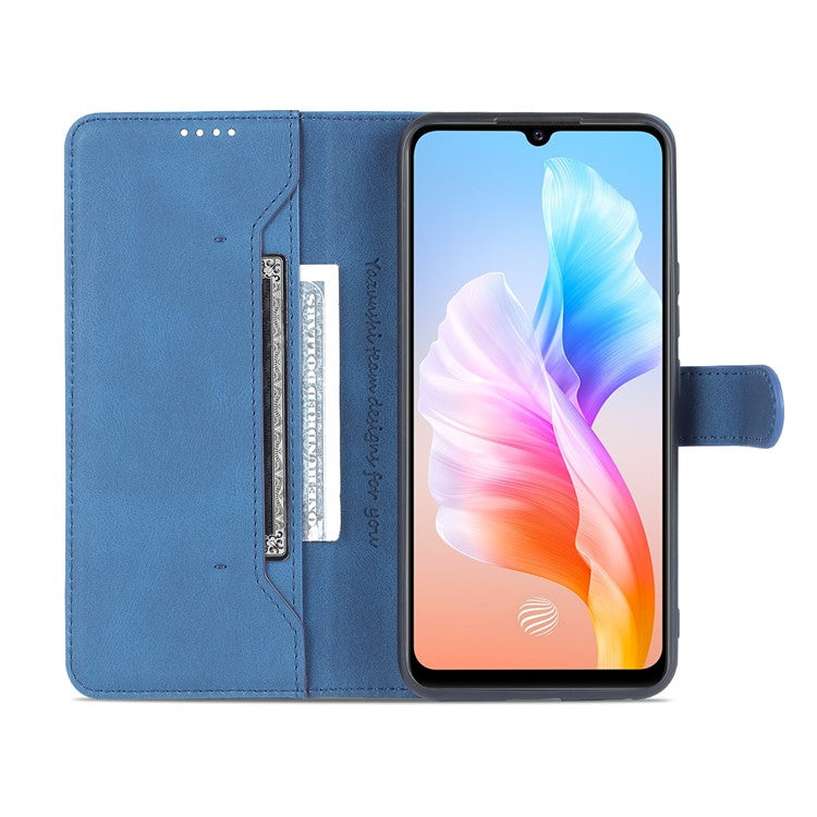 AZNS for vivo S10e 5G/V23e 4G/5G Phone Case, Folio Stand Wallet Magnetic PU Leather Protect Folio Cover - Blue