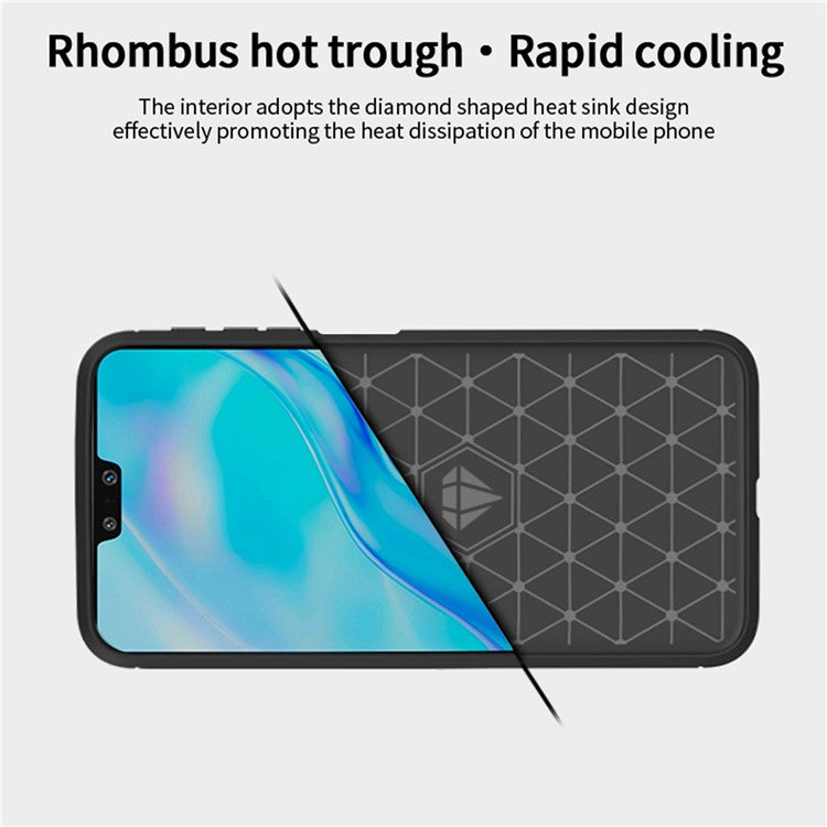 MOFI JK TPU Series-1 for vivo V23 5G/S12 Anti-collision Soft TPU Phone Case Brushed Carbon Fiber Protective Cover - Black