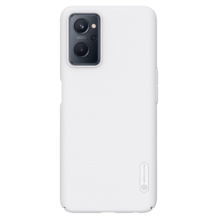 NILLKIN for Realme 9i/Oppo A76/A36 Frosted Shield Durable Hard PC Case Scratch-resistant Anti-fall Phone Cover - White