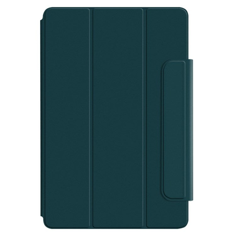 For vivo Pad Tri-fold Stand PU Leather Magnetic Absorption Tablet Case Protective Cover - Green