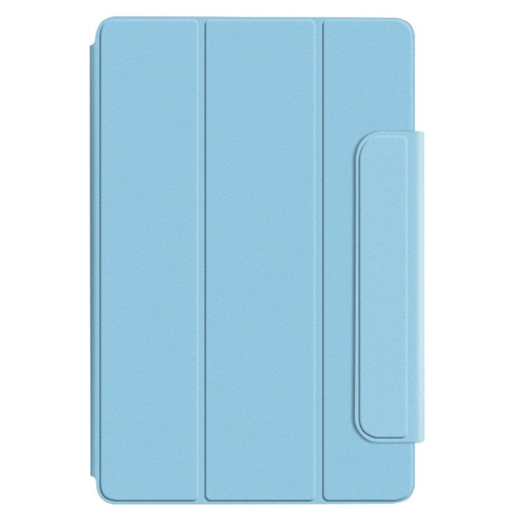 For vivo Pad Tri-fold Stand PU Leather Magnetic Absorption Tablet Case Protective Cover - Blue