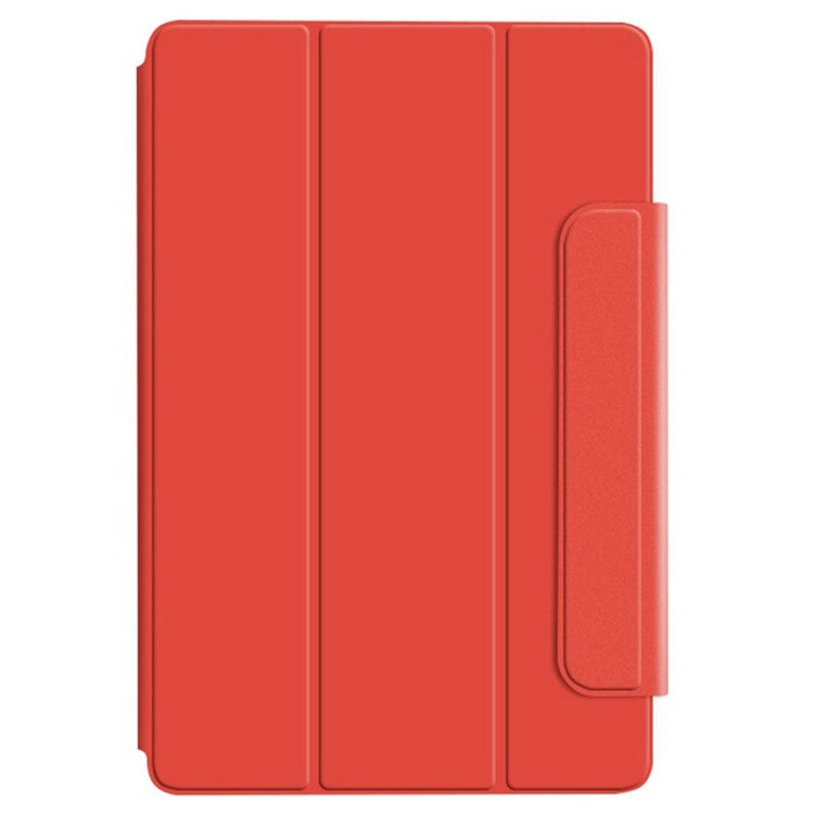 For vivo Pad Tri-fold Stand PU Leather Magnetic Absorption Tablet Case Protective Cover - Orange