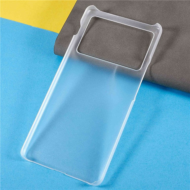 Rubberized Glossy Phone Case for vivo X Note 5G, Scratch-resistant PC Protective Cover - Transparent