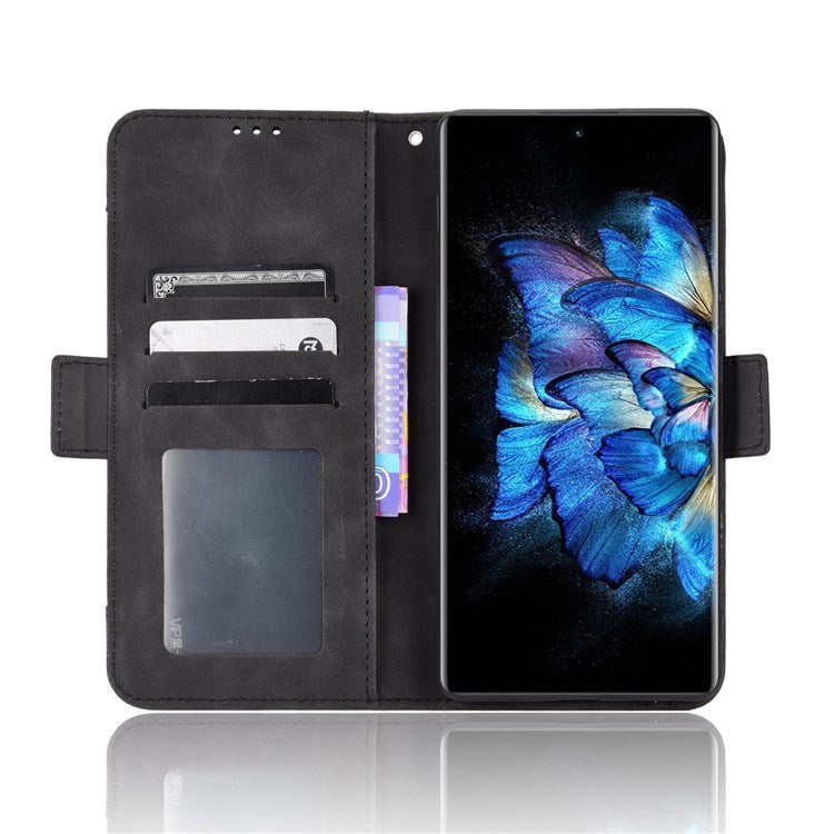 Smartphone Case for vivo X Note, Magnetic Wallet Style Stand Flip PU Leather Phone Cover - Black