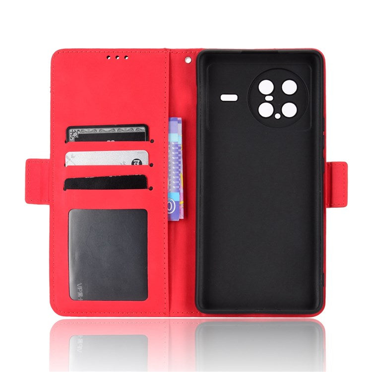 Smartphone Case for vivo X Note, Magnetic Wallet Style Stand Flip PU Leather Phone Cover - Red