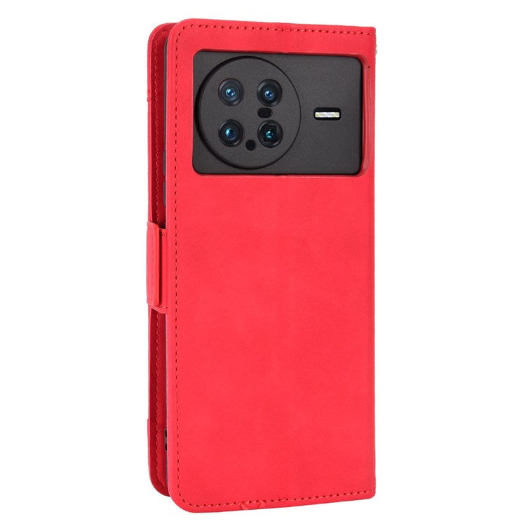 Smartphone Case for vivo X Note, Magnetic Wallet Style Stand Flip PU Leather Phone Cover - Red