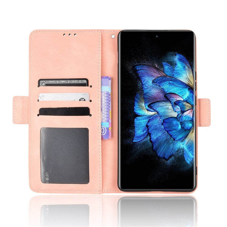 Smartphone Case for vivo X Note, Magnetic Wallet Style Stand Flip PU Leather Phone Cover - Pink