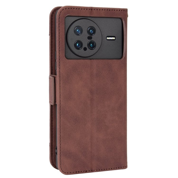 Smartphone Case for vivo X Note, Magnetic Wallet Style Stand Flip PU Leather Phone Cover - Brown