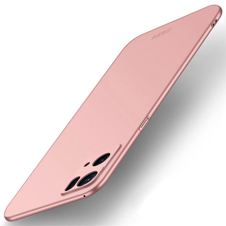 MOFI JK PC Series-1 Shield for Oppo Reno7 Pro 5G Silky Touch Matte Hard PC Back Case Shockproof Drop Protective Phone Cover with Strap - Rose Gold