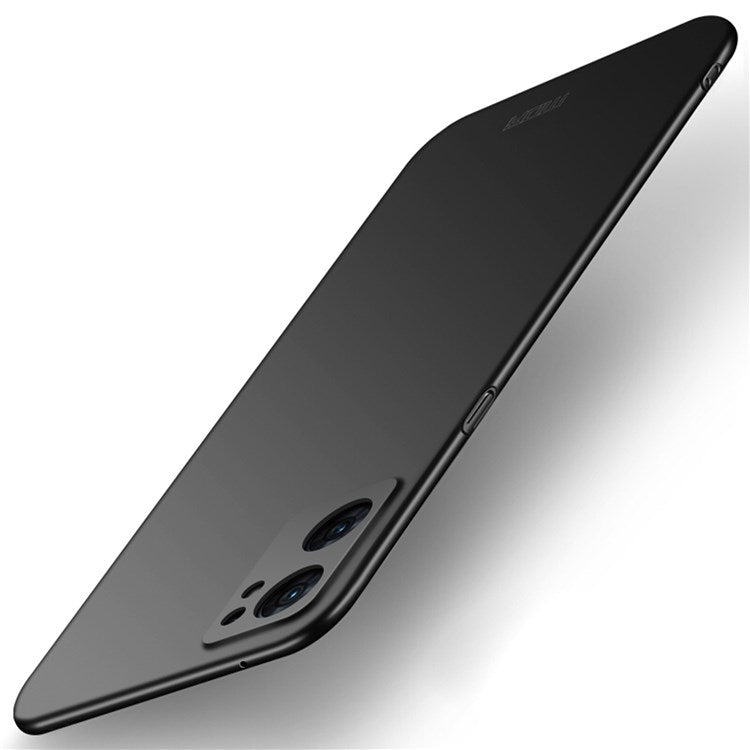 MOFI JK PC Series-1 Shield for Oppo Reno7 SE 5G Phone Case Matte Finish Hard PC Shock Absorption Cover with Strap - Black