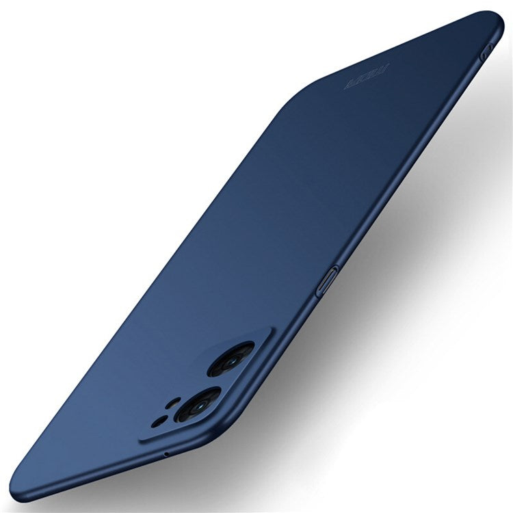 MOFI JK PC Series-1 Shield for Oppo Reno7 SE 5G Phone Case Matte Finish Hard PC Shock Absorption Cover with Strap - Blue