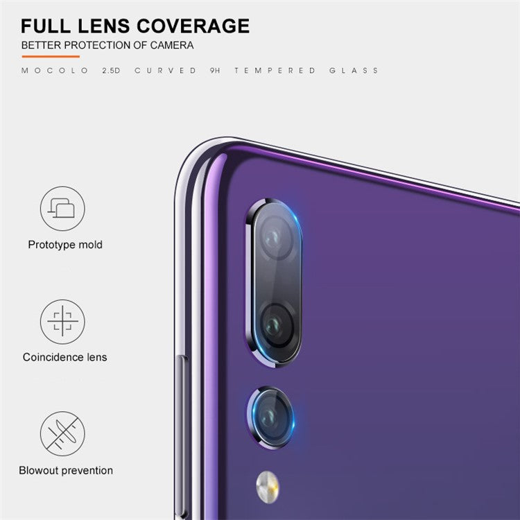 MOCOLO for Huawei P20 Pro Ultra Clear Anti-explosion Tempered Glass Camera Lens Film (Arc Edges)