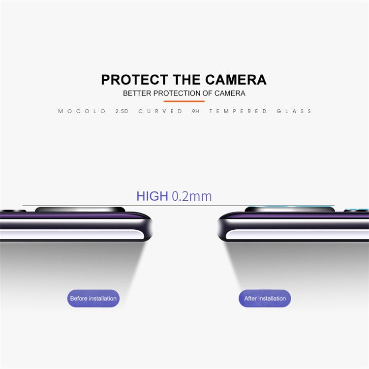 MOCOLO for Huawei P20 Pro Ultra Clear Anti-explosion Tempered Glass Camera Lens Film (Arc Edges)