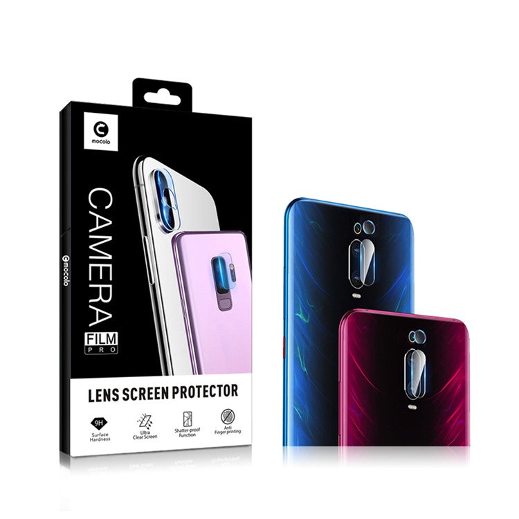 MOCOLO 2PCS Tempered Glass Camera Lens Protector Films [Ultra Clear] for Xiaomi Redmi K20 / K20 Pro / Mi 9T / Mi 9T Pro