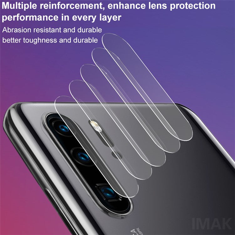 IMAK 2Pcs/Pack Anti-scratch HD Glass Mobile Camera Lens Film for Huawei P30 Pro -Transparent