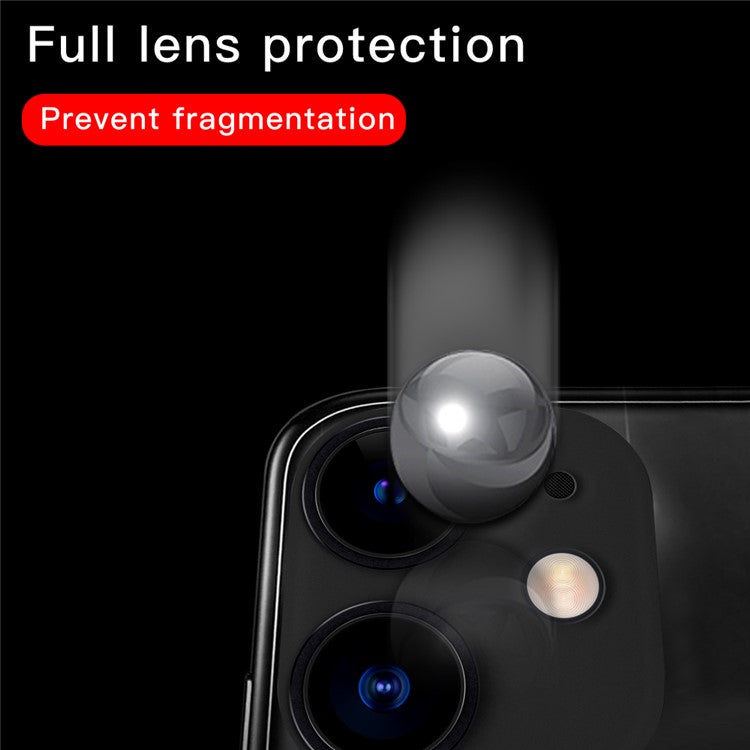 Ultra-thin Full Coverage Clear Tempered Glass Camera Lens Protective Film for iPhone 11 6.1 inch