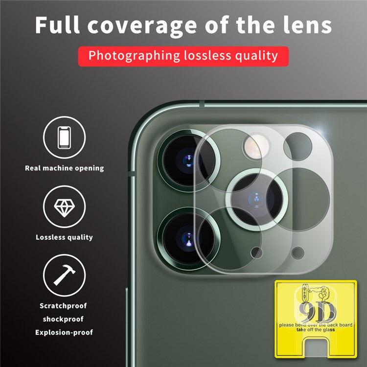 HD Explosion-proof 9D Tempered Glass Camera Lens Protector Set for iPhone 11 Pro 5.8 inch (2019)