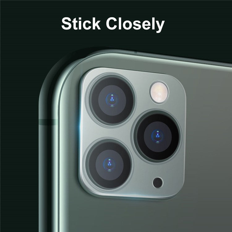 HAT PRINCE 0.2mm 9H 2.15D Arc Edges Tempered Glass Camera Lens Guard Films for iPhone 11 Pro 5.8-inch / iPhone 11 Pro Max 6.5-inch