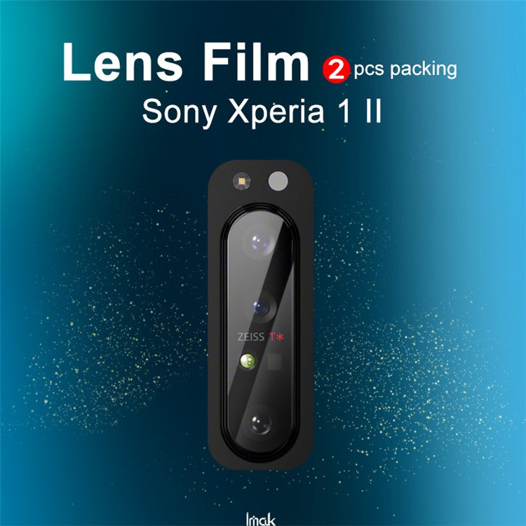 IMAK 2PCS for Sony Xperia 1 II Resistant HD Tempered Glass Camera Lens Protector Films