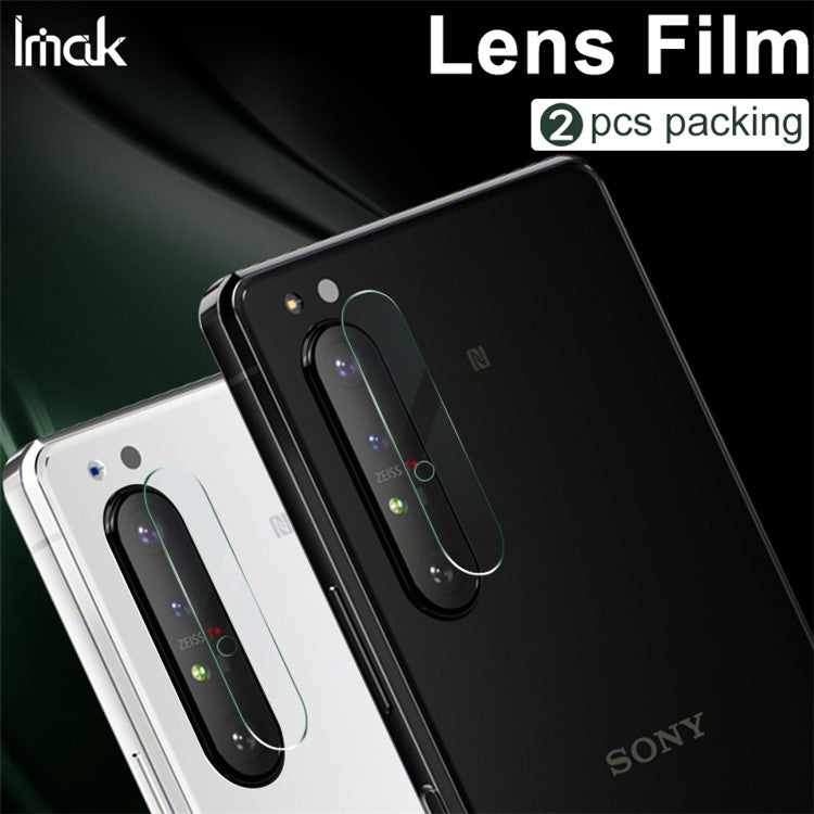 IMAK 2PCS for Sony Xperia 1 II Resistant HD Tempered Glass Camera Lens Protector Films