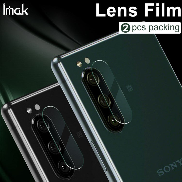 IMAK 2Pcs/Pack High Definition Clear Camera Lens Film for Sony Xperia 5