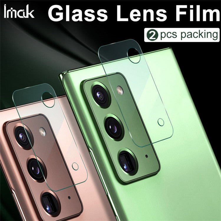 IMAK 2Pcs/Pack Ultra Clear Glass Camera Lens Film for Samsung Galaxy Note20 4G/5G