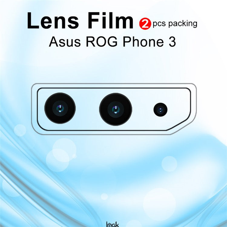 IMAK 2Pcs/Pack High Definition Camera Lens Film for Asus ROG Phone 3 ZS661KS